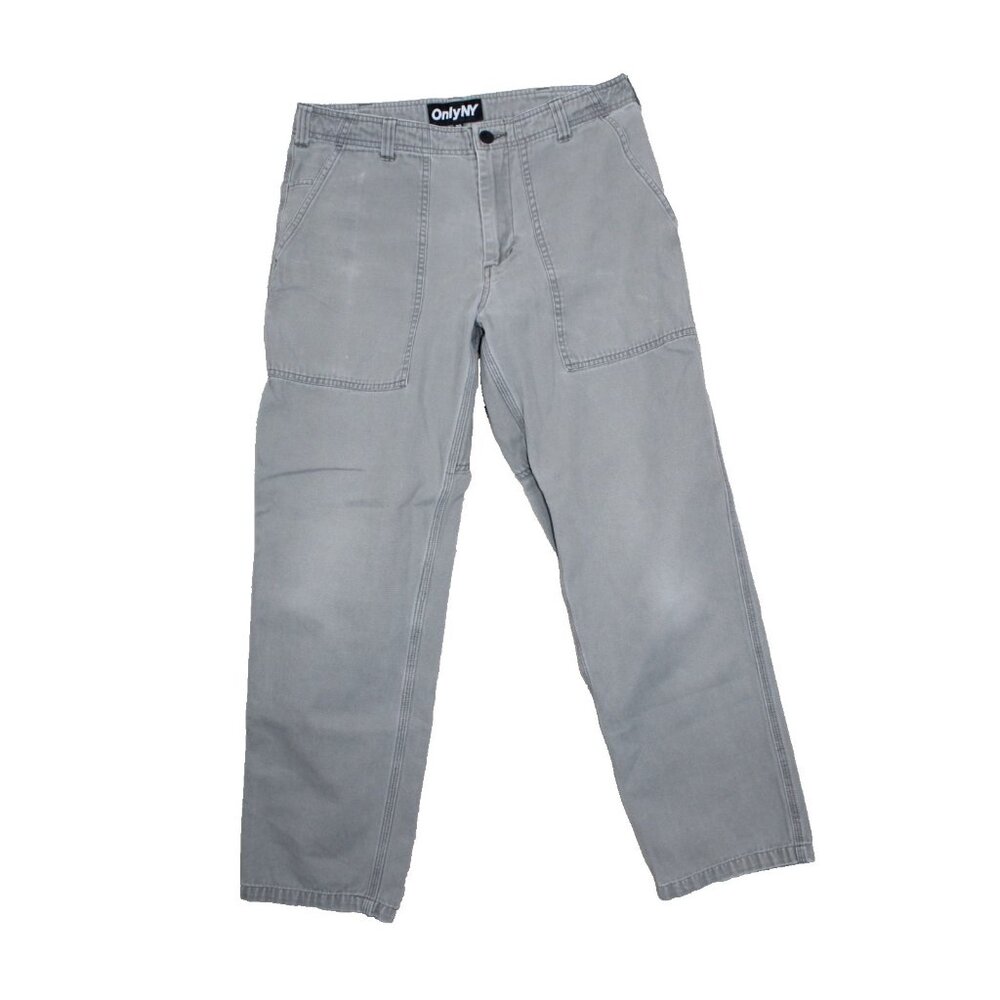 ONLY NY Utility Carpenter Pants Jeans 32x29 Canvas Baggy Skater Grunge Denim Y2K